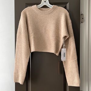 Reformation ‘Lotto Regenerative wool cropped sweater’